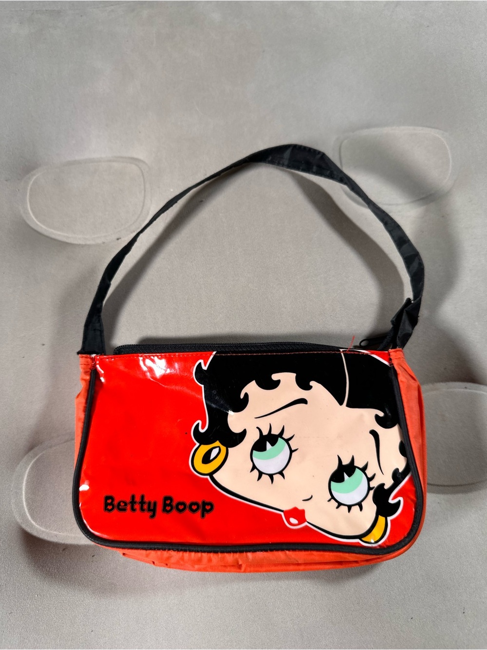 Betty Boop Vintage 2006 Retro Vinyl Small Red Handbag Y2K Chic Coquette Rare